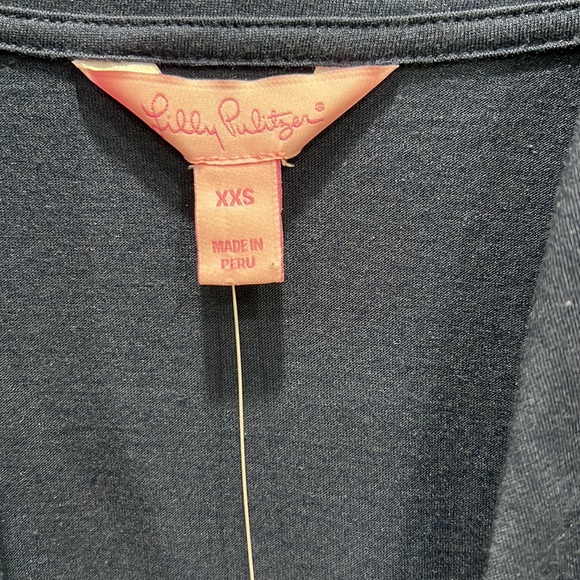 Lilly Pulitzer XXS True Navy Heron Top NWT - Picture 6 of 11